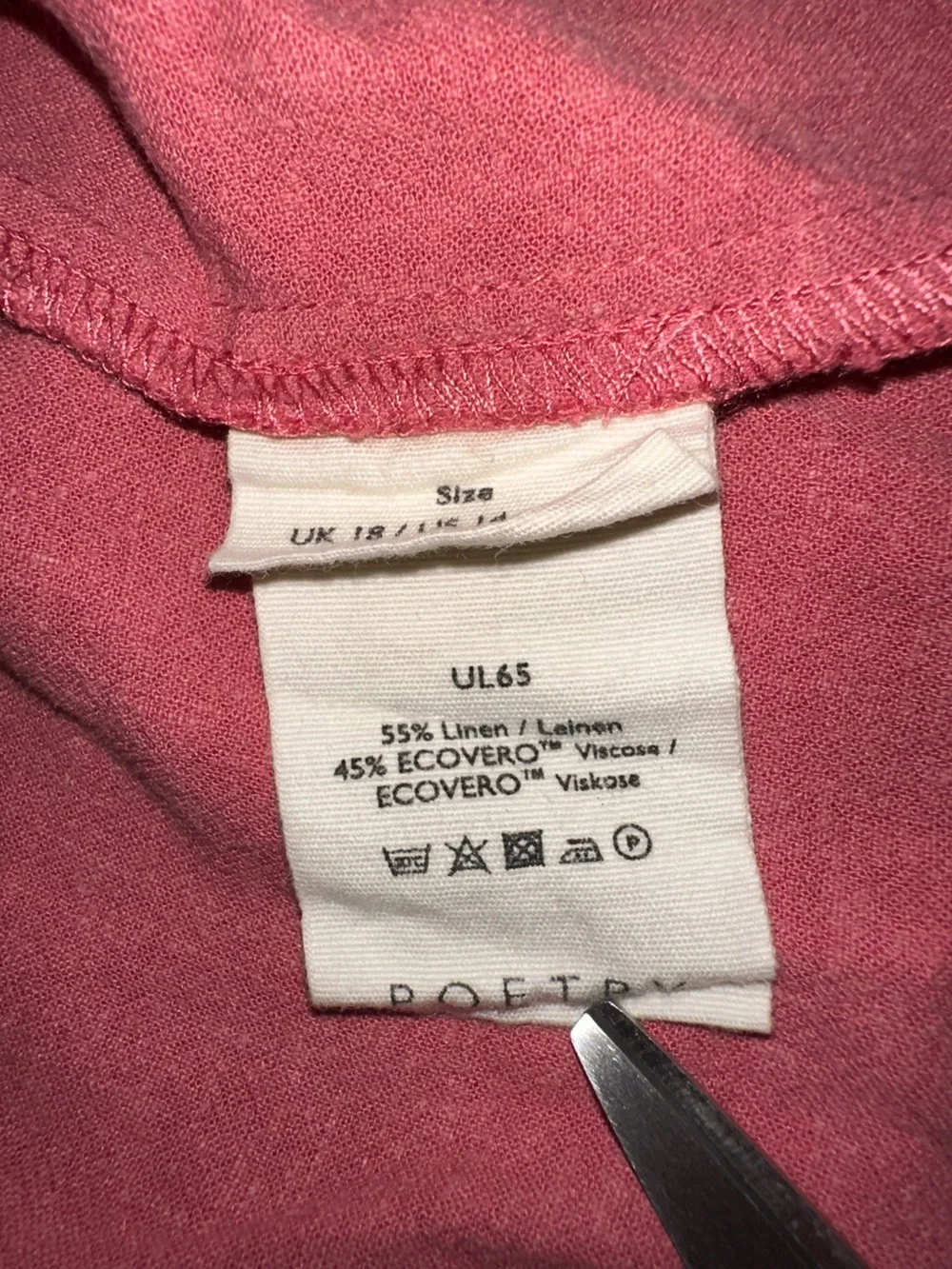Linen Blend Poetry Funnel Neck Blouse - Picture 5 of 6